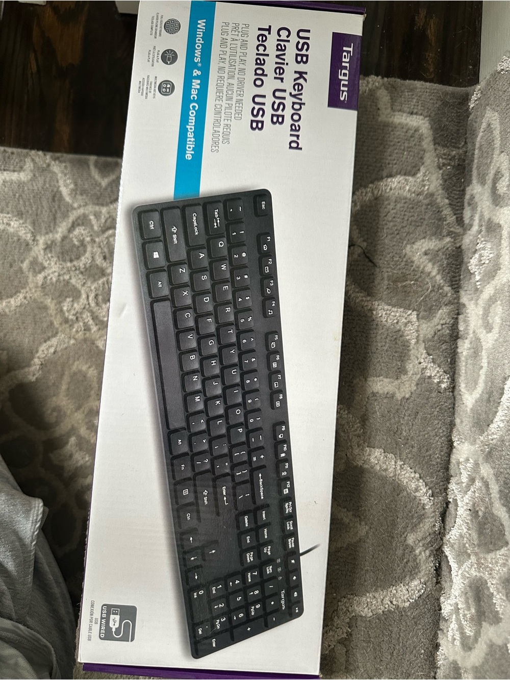 TARGUS USB Keyboard Windows & Mac Compatible. NIB!